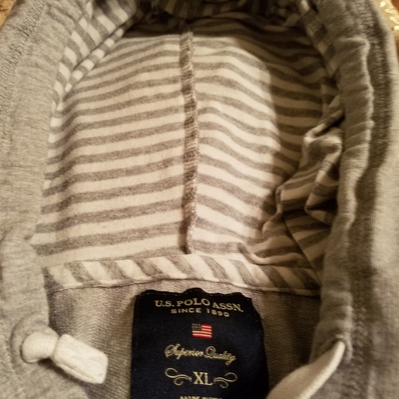 U S Polo ASSN zip front hoodie jacket - Picture 2 of 2